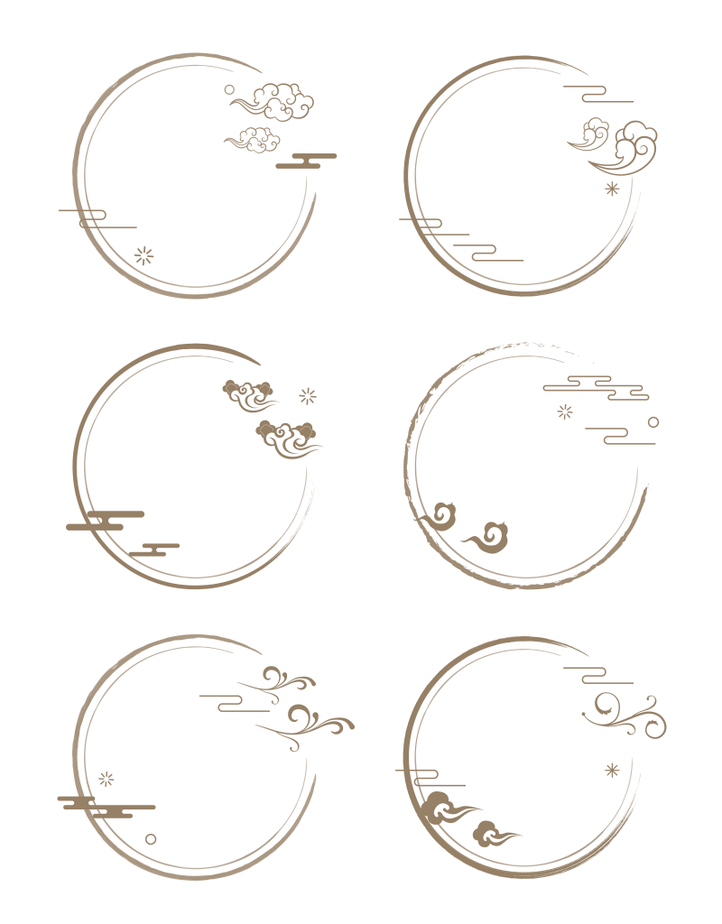 矢量中式中国风传统祥云圆形古典边框标题框-01.png