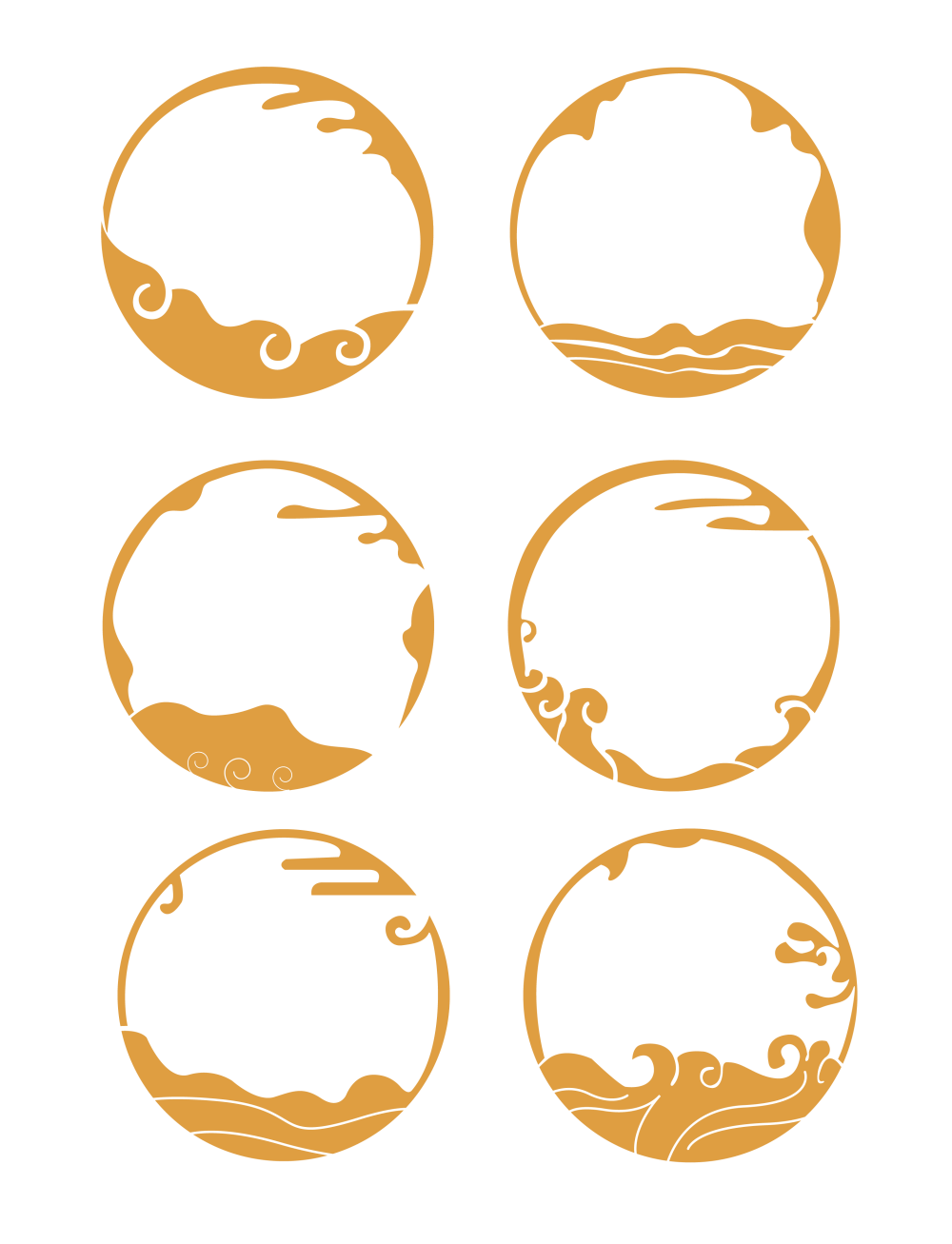 中国风祥云海浪装饰圆形边框-01.png